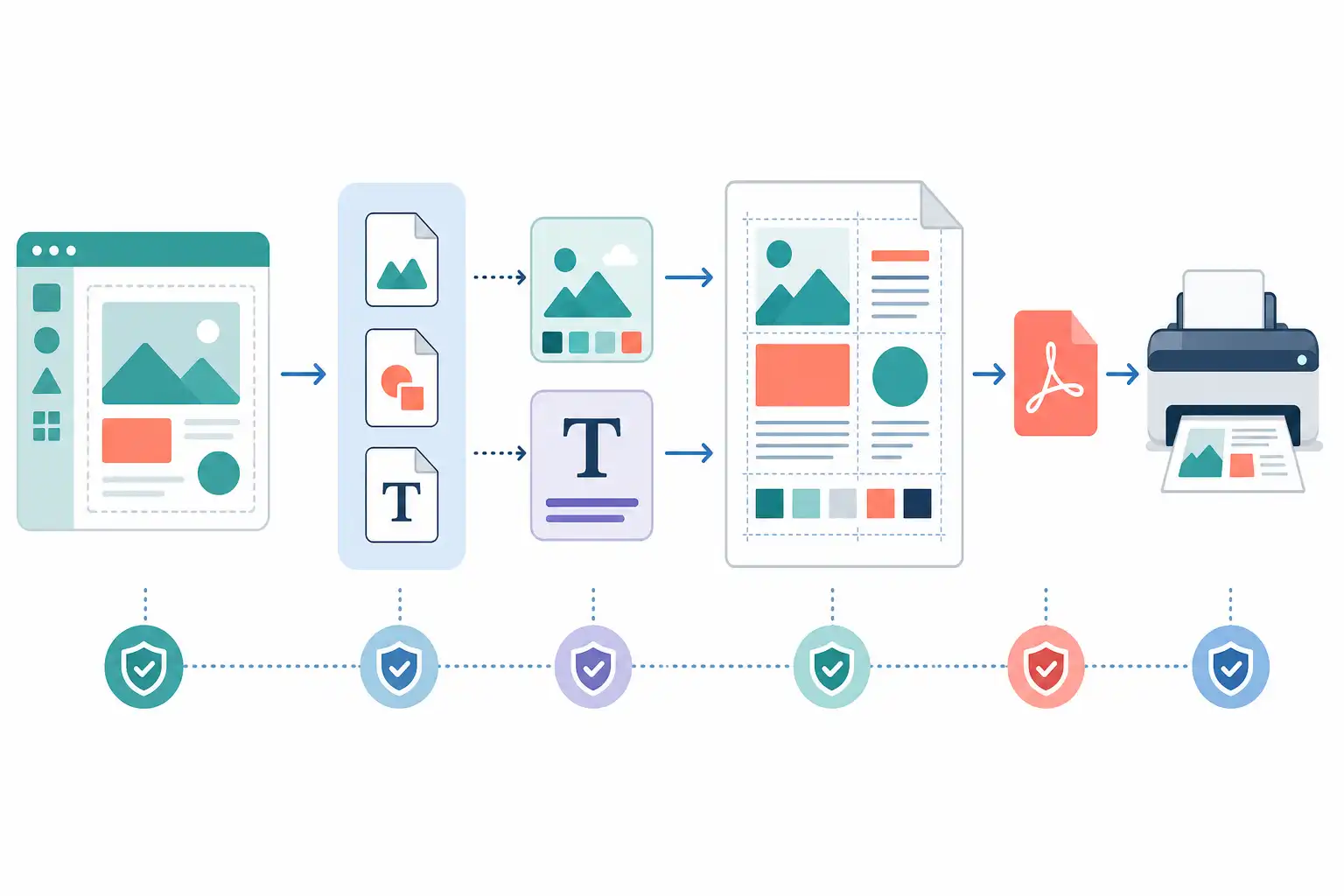 Infografik zu Canva-Dateien in InDesign weiterbearbeiten: So gelingt die Übergabe für den professionellen Druck (KI-generiert)