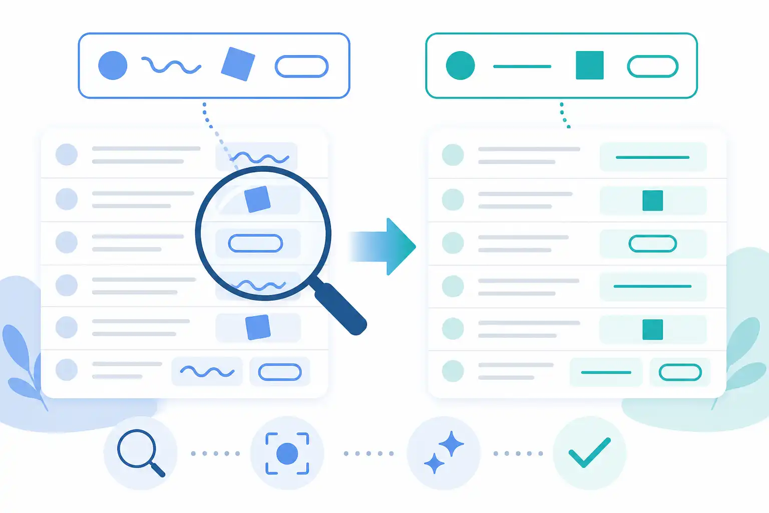 Infografik zu GREP in InDesign: suchen und ersetzen mit Mustern (KI-generiert)